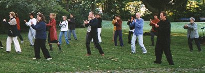 Tai Chi Ad Lakerveld in het Beatrixpark in Amsterdam Zuid